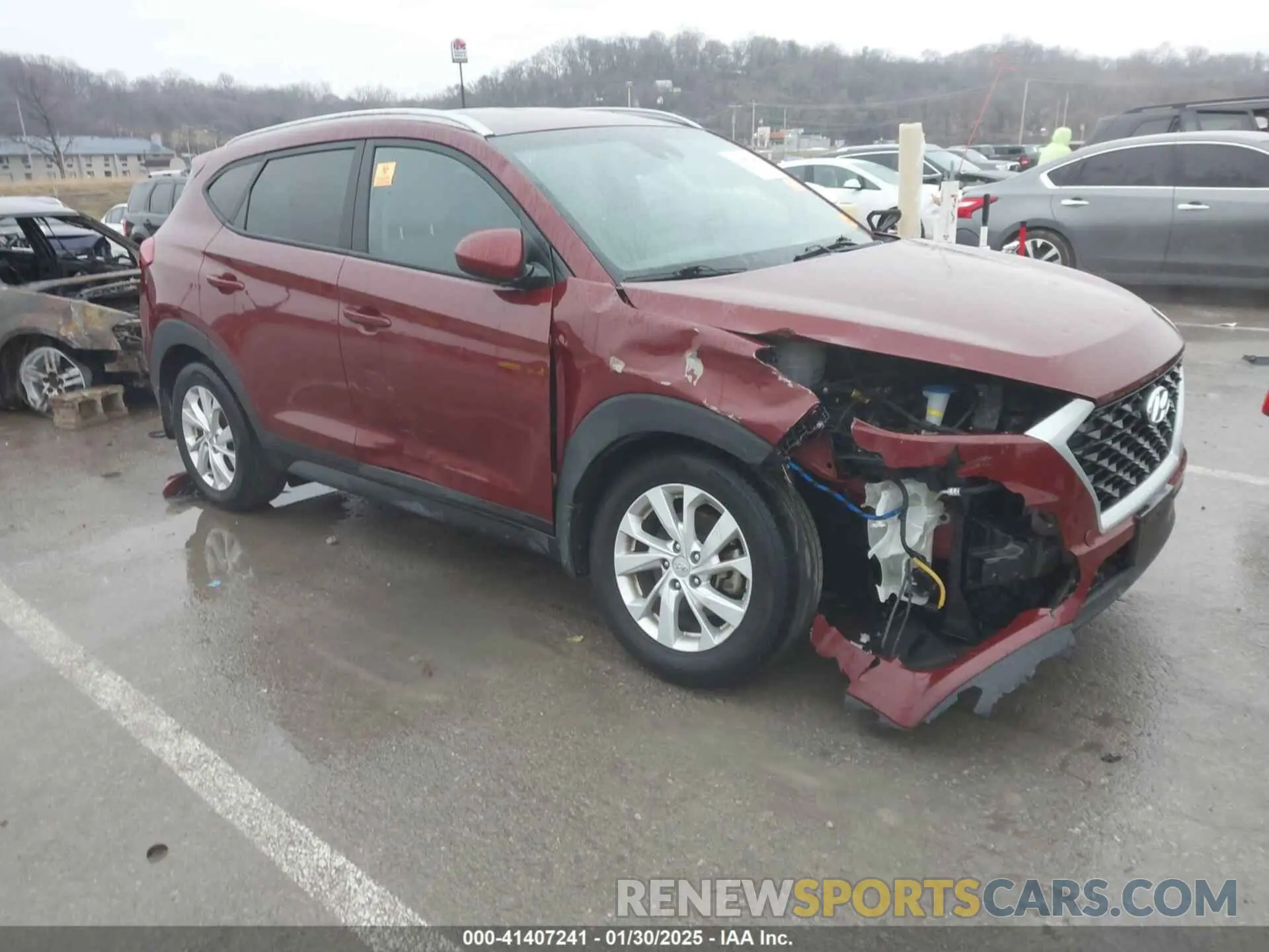 1 Photograph of a damaged car KM8J33A42LU200367 HYUNDAI TUCSON 2020