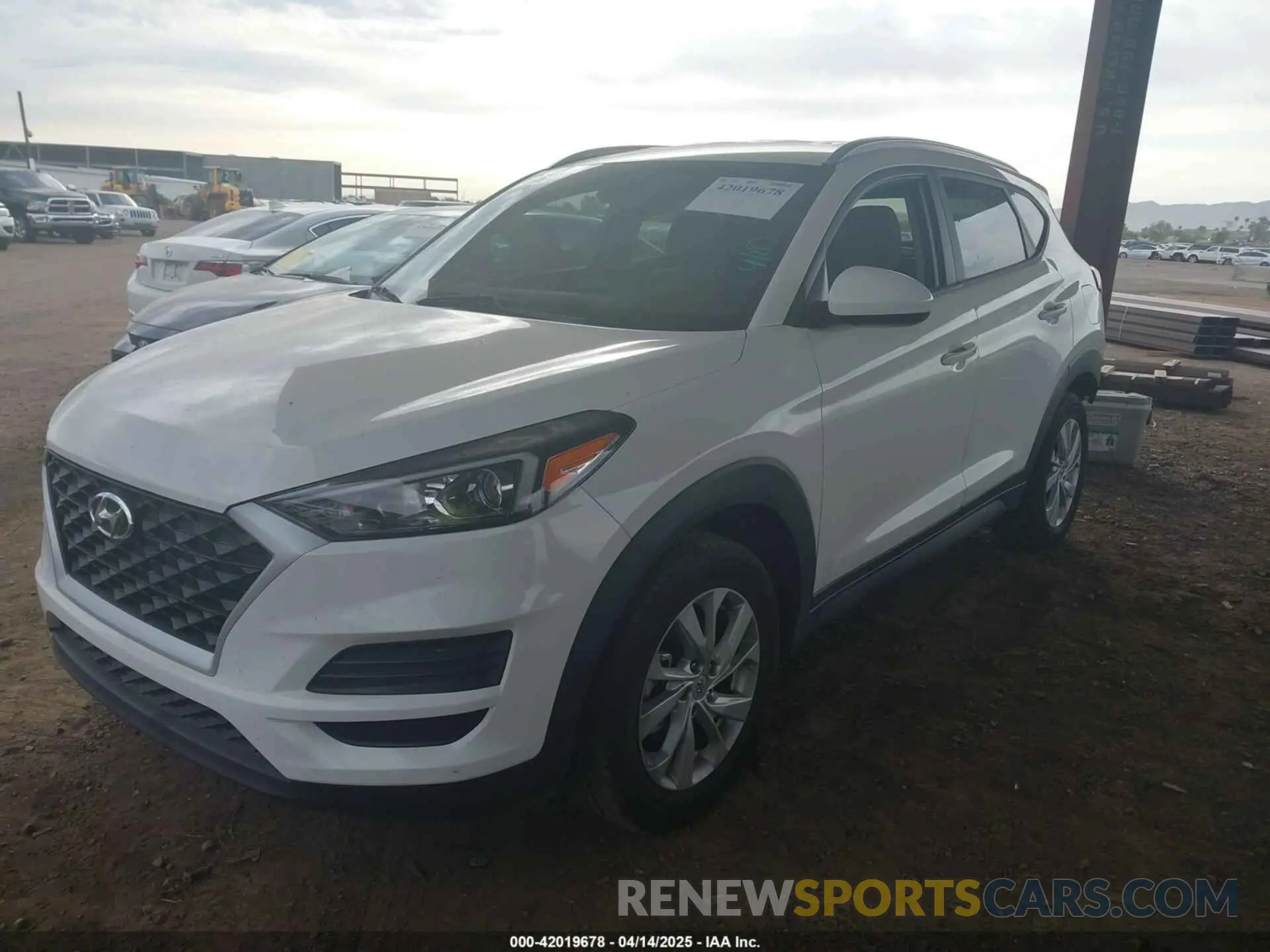 2 Photograph of a damaged car KM8J33A43LU114954 HYUNDAI TUCSON 2020