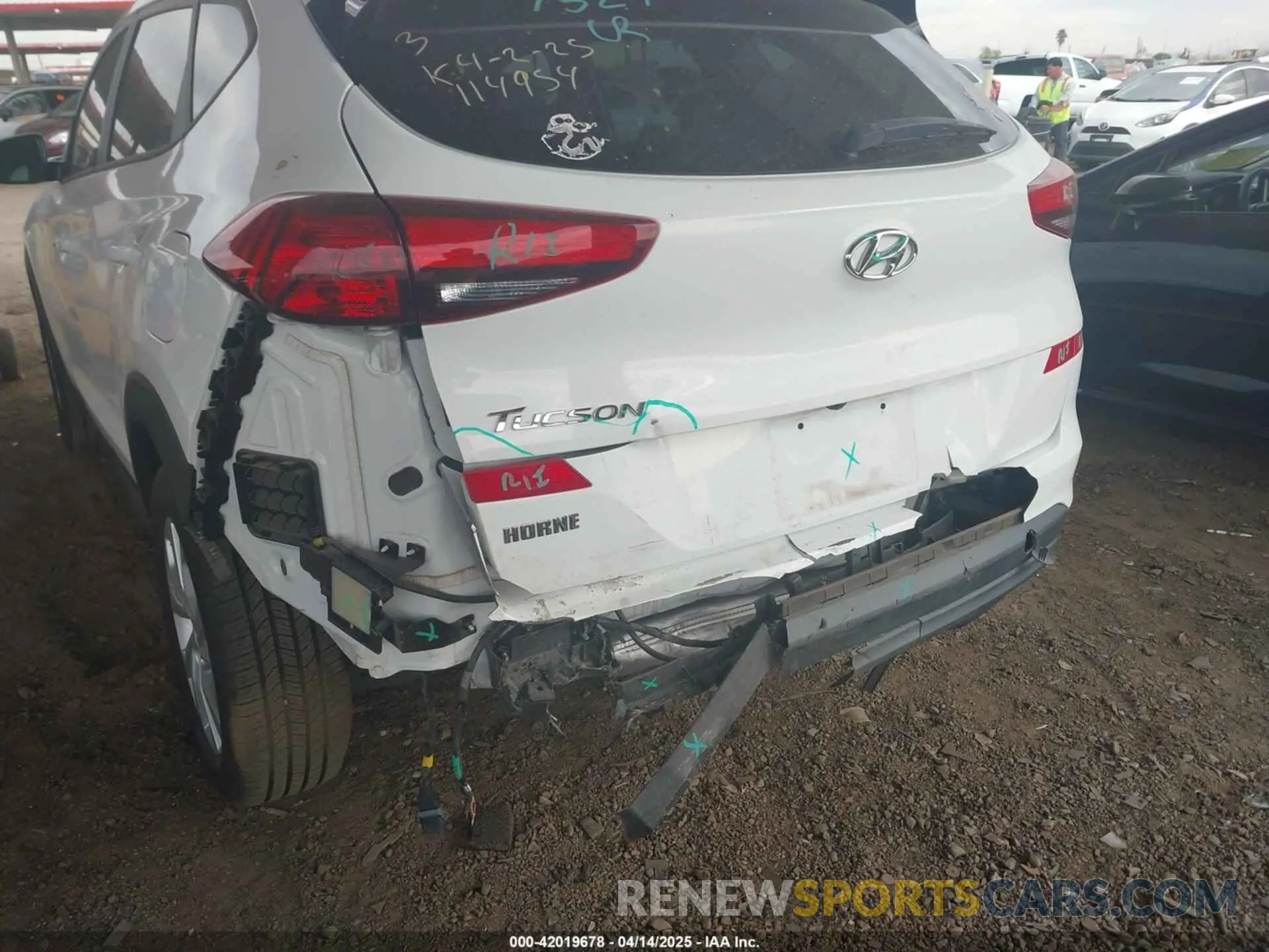 6 Photograph of a damaged car KM8J33A43LU114954 HYUNDAI TUCSON 2020