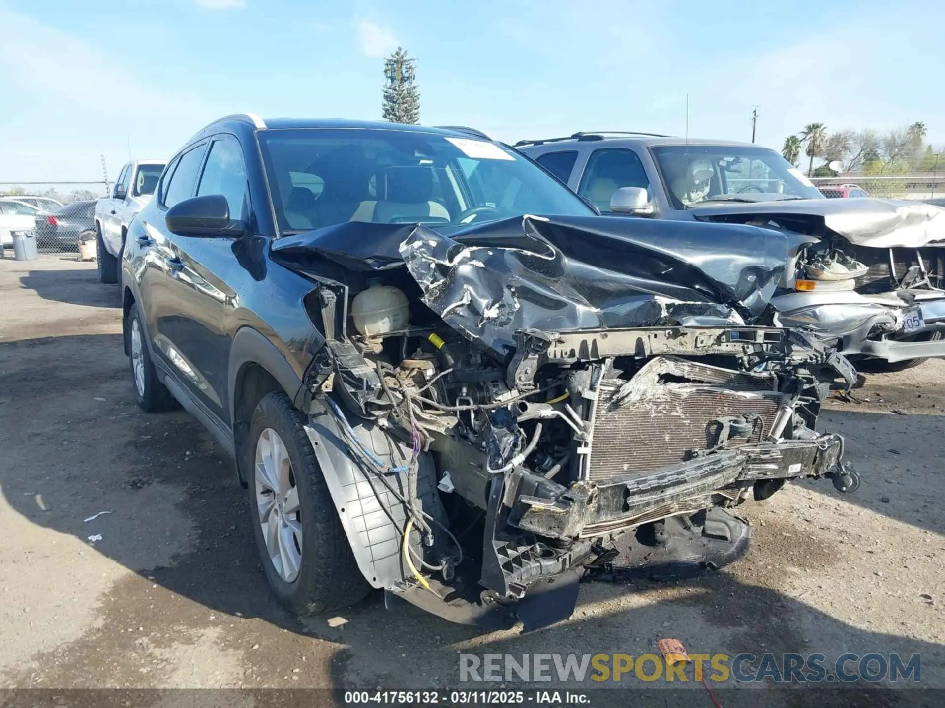 1 Photograph of a damaged car KM8J33A43LU168609 HYUNDAI TUCSON 2020