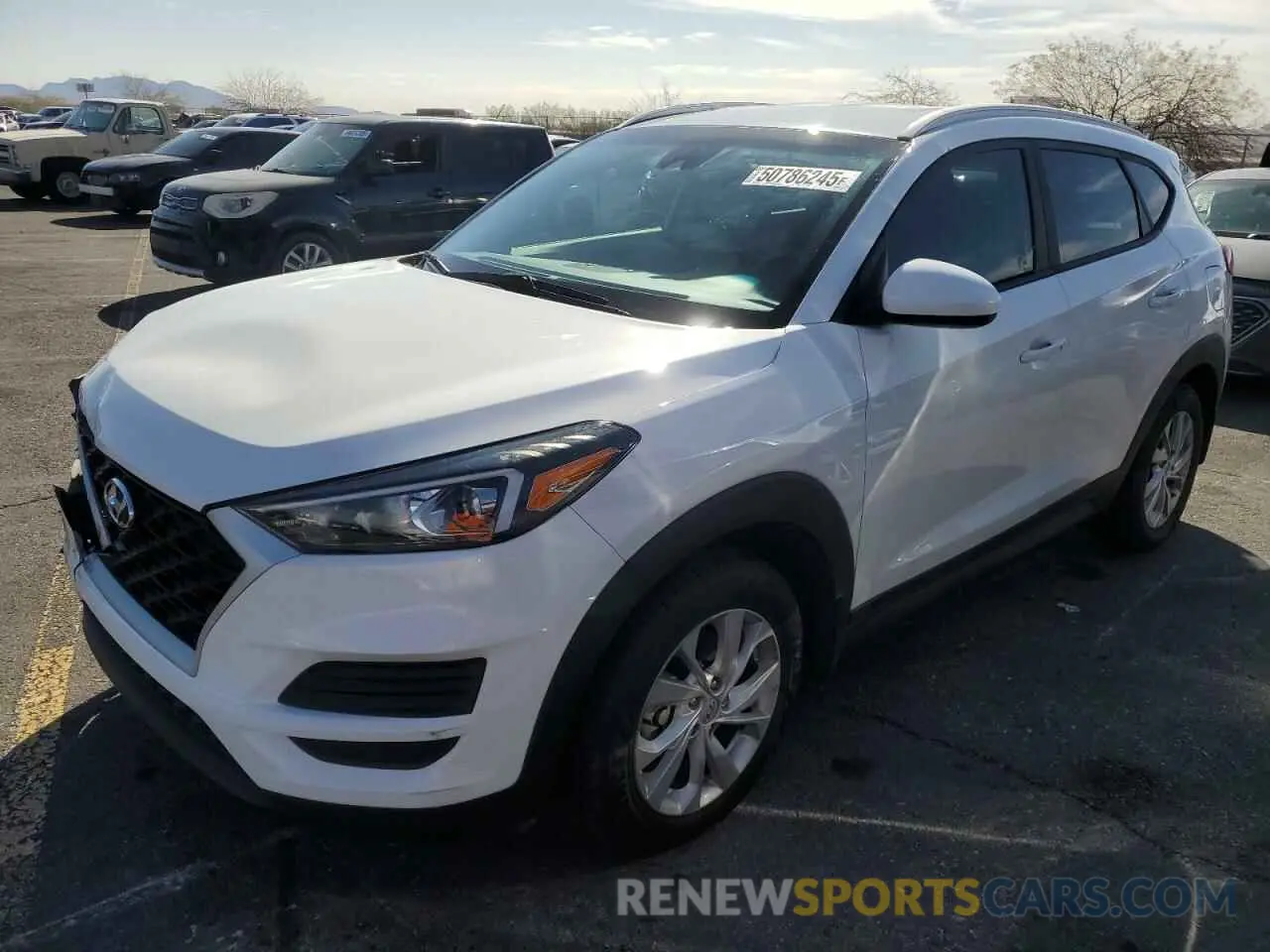 1 Photograph of a damaged car KM8J33A46LU151142 HYUNDAI TUCSON 2020