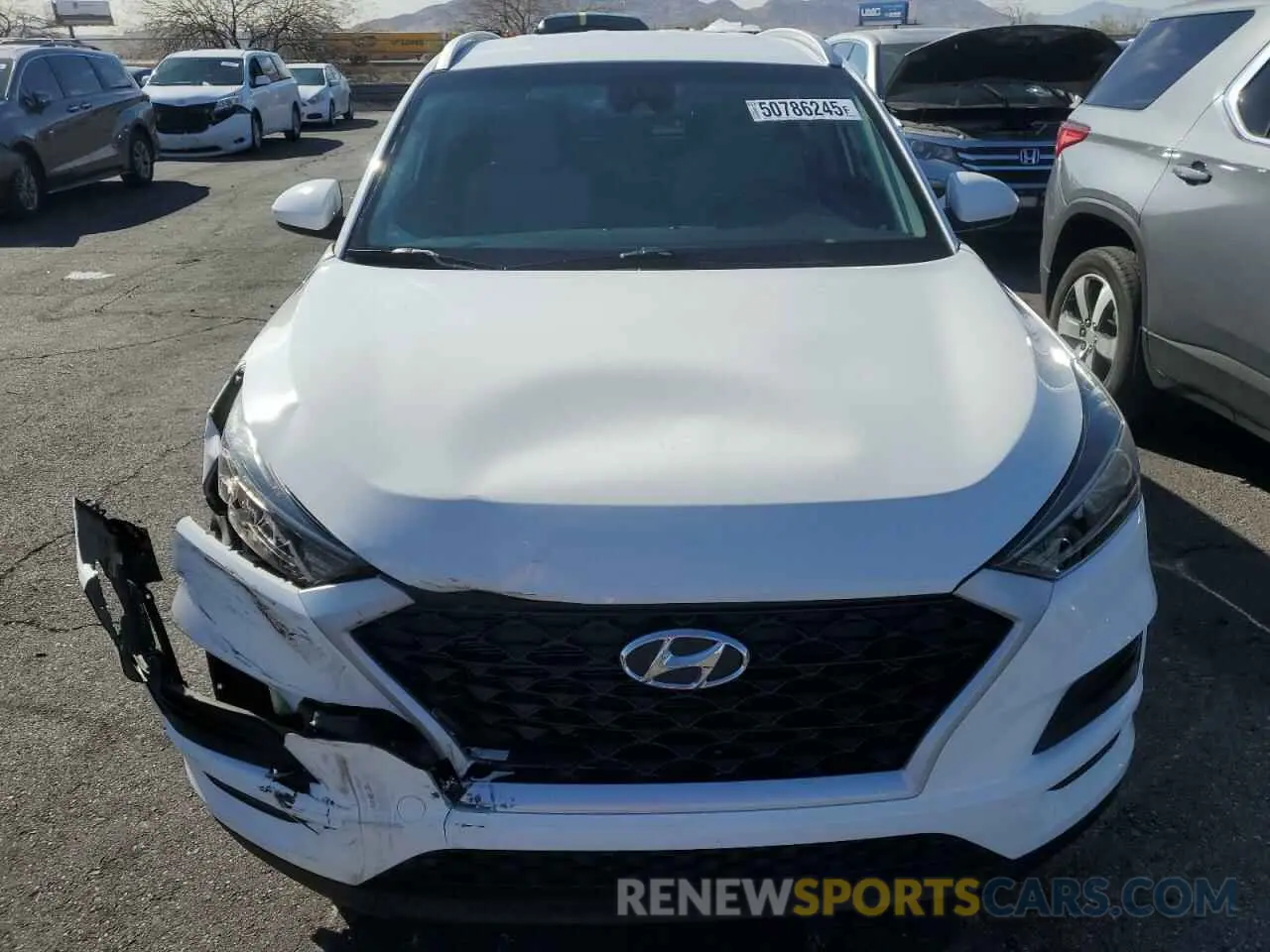 5 Photograph of a damaged car KM8J33A46LU151142 HYUNDAI TUCSON 2020