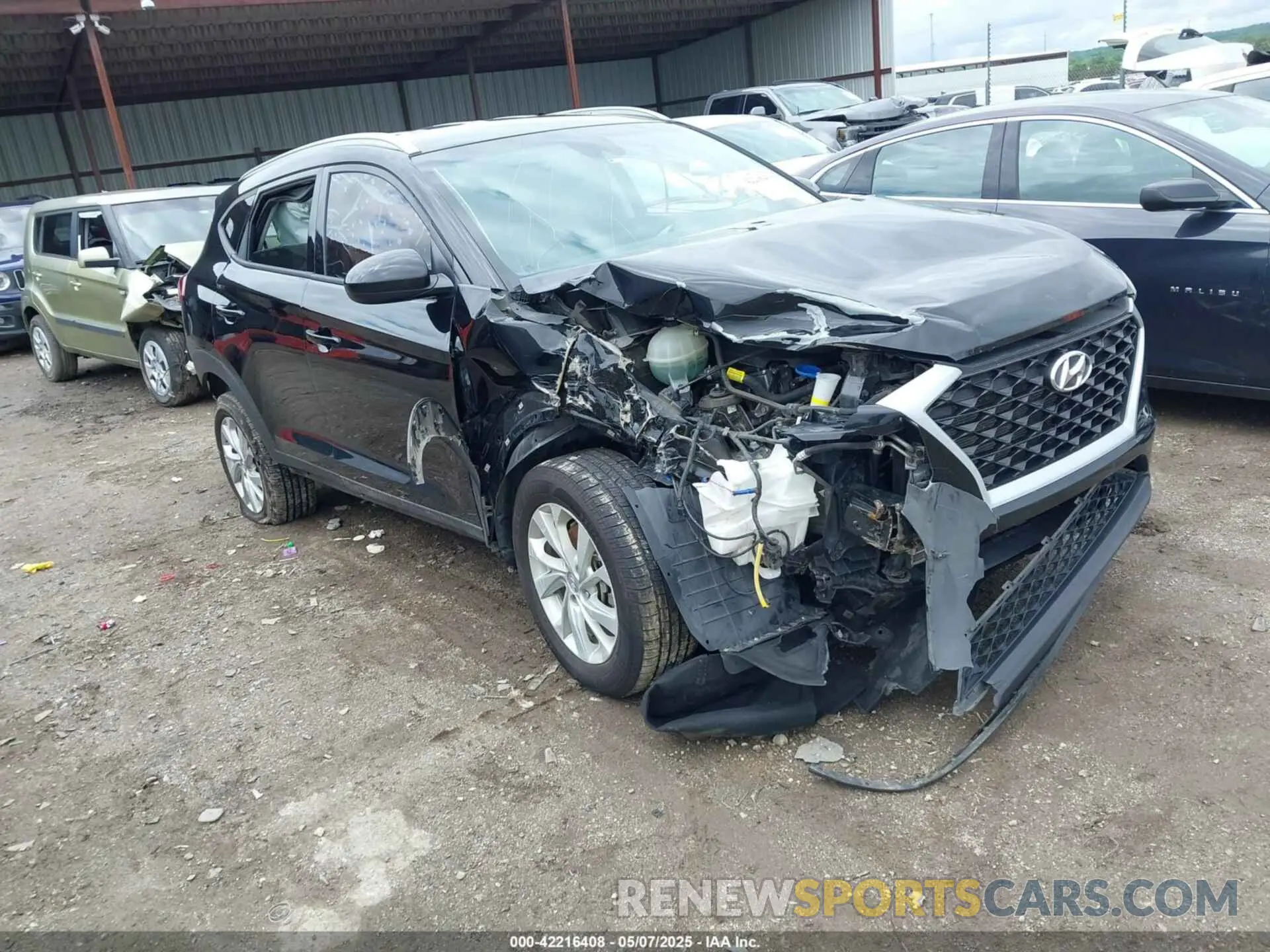 1 Photograph of a damaged car KM8J33A48LU137047 HYUNDAI TUCSON 2020