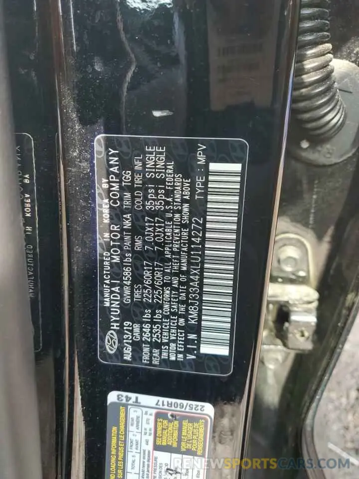 13 Photograph of a damaged car KM8J33A4XLU114272 HYUNDAI TUCSON 2020