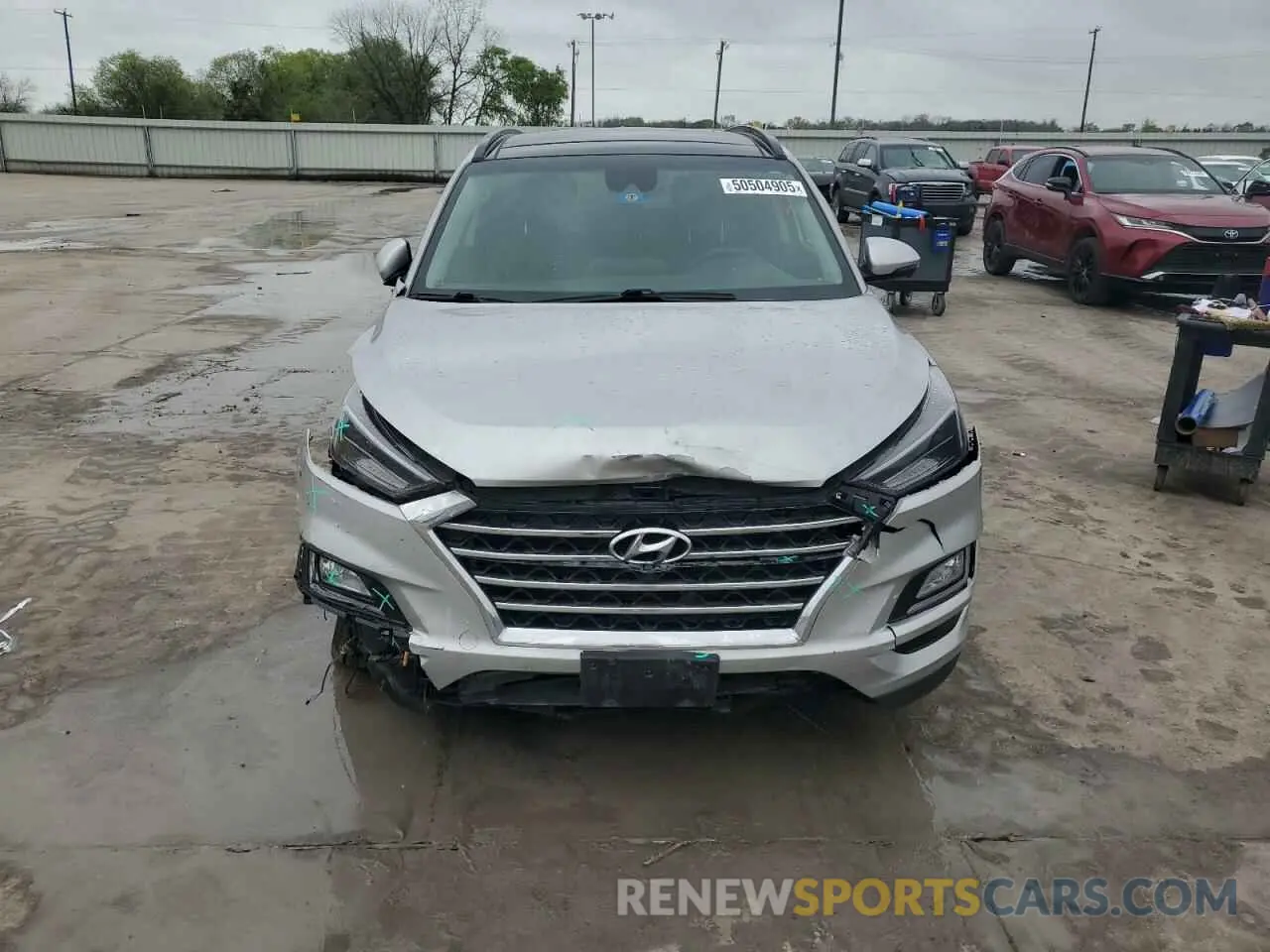5 Photograph of a damaged car KM8J33AL1LU271616 HYUNDAI TUCSON 2020