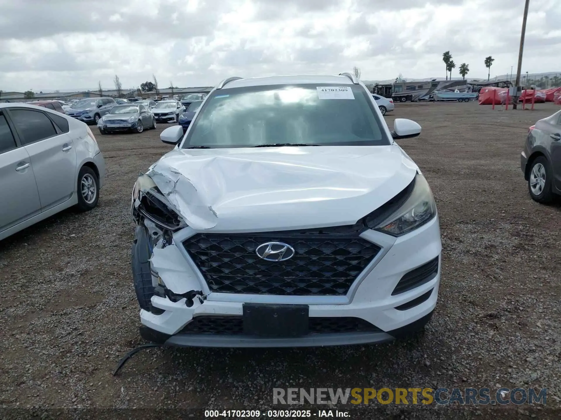 13 Photograph of a damaged car KM8J33AL2LU106402 HYUNDAI TUCSON 2020
