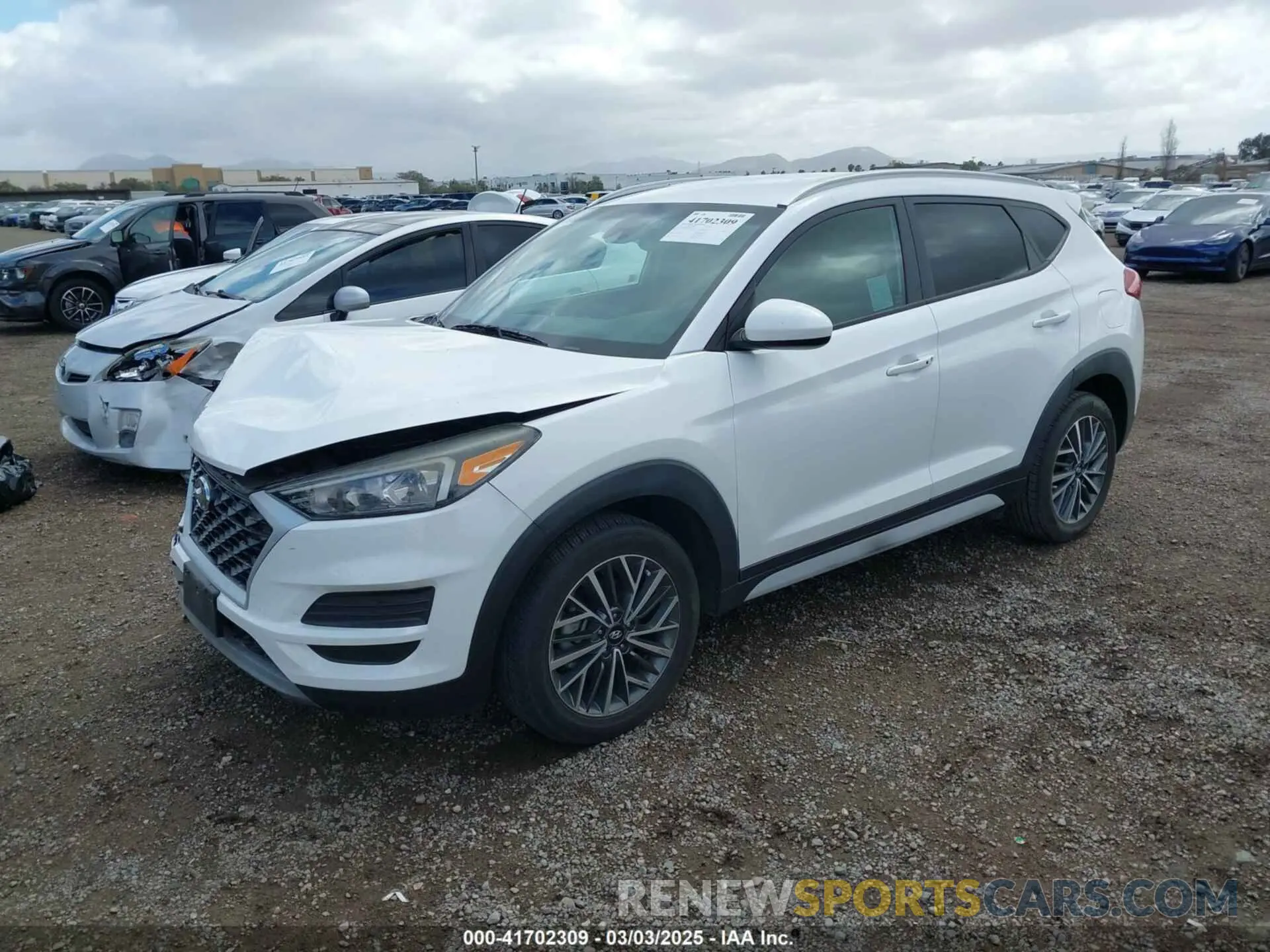 2 Photograph of a damaged car KM8J33AL2LU106402 HYUNDAI TUCSON 2020
