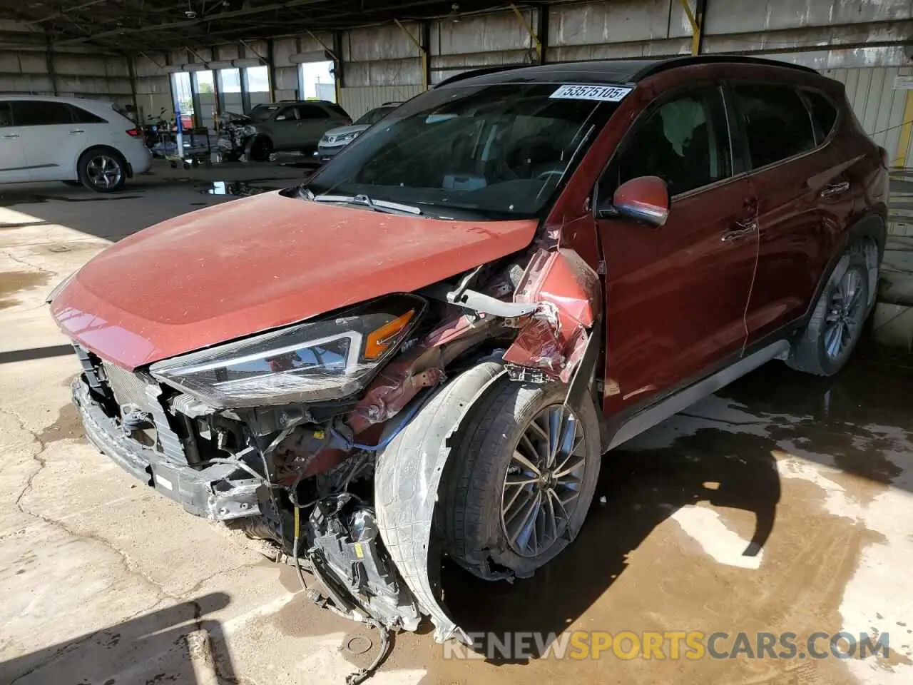 1 Photograph of a damaged car KM8J33AL3LU174482 HYUNDAI TUCSON 2020