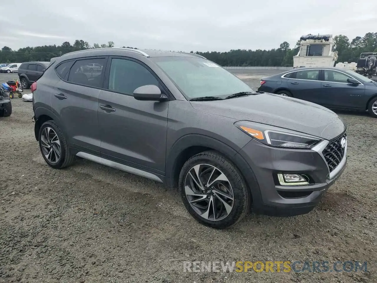4 Photograph of a damaged car KM8J33AL3LU270497 HYUNDAI TUCSON 2020