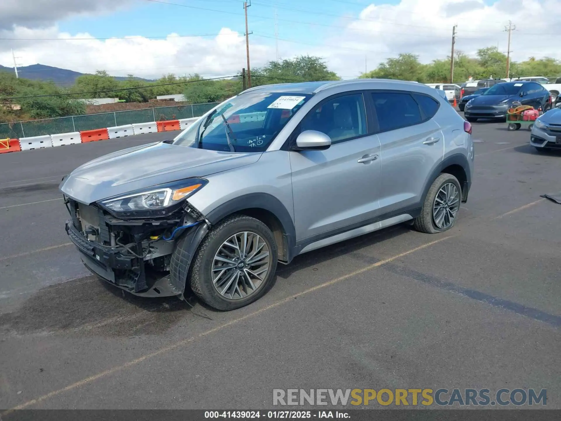 2 Photograph of a damaged car KM8J33AL7LU214725 HYUNDAI TUCSON 2020