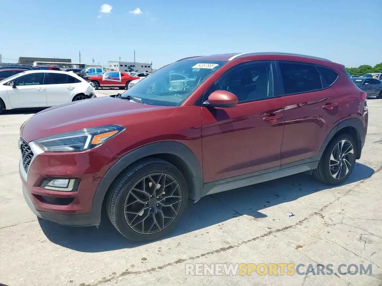 1 Photograph of a damaged car KM8J33AL8LU163140 HYUNDAI TUCSON 2020