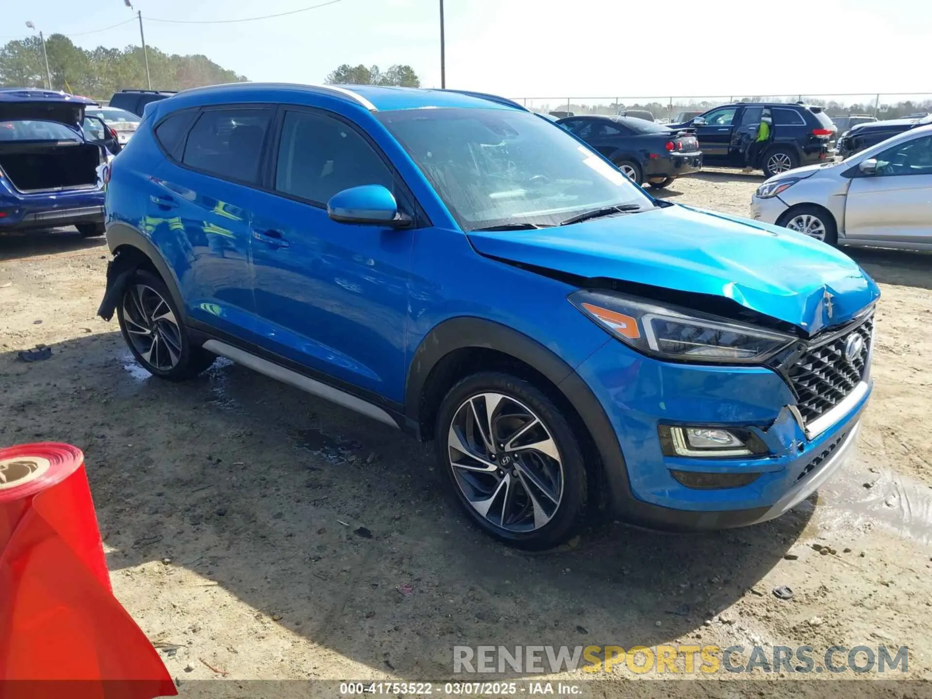 1 Photograph of a damaged car KM8J33AL9LU112312 HYUNDAI TUCSON 2020