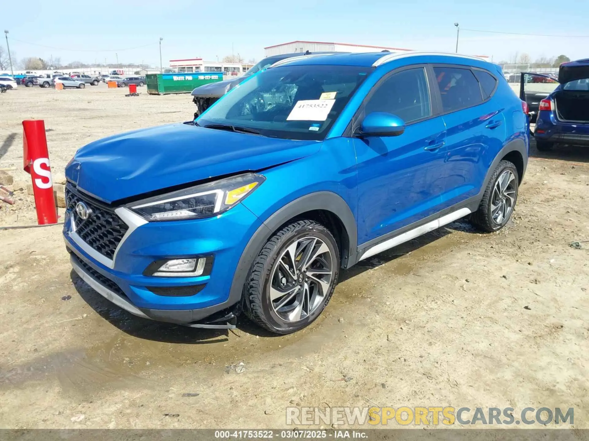 2 Photograph of a damaged car KM8J33AL9LU112312 HYUNDAI TUCSON 2020