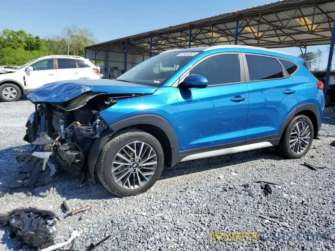 1 Photograph of a damaged car KM8J33AL9LU137534 HYUNDAI TUCSON 2020
