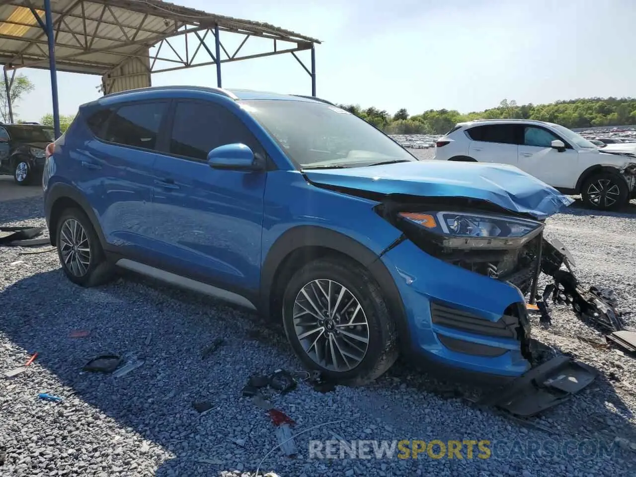 4 Photograph of a damaged car KM8J33AL9LU137534 HYUNDAI TUCSON 2020