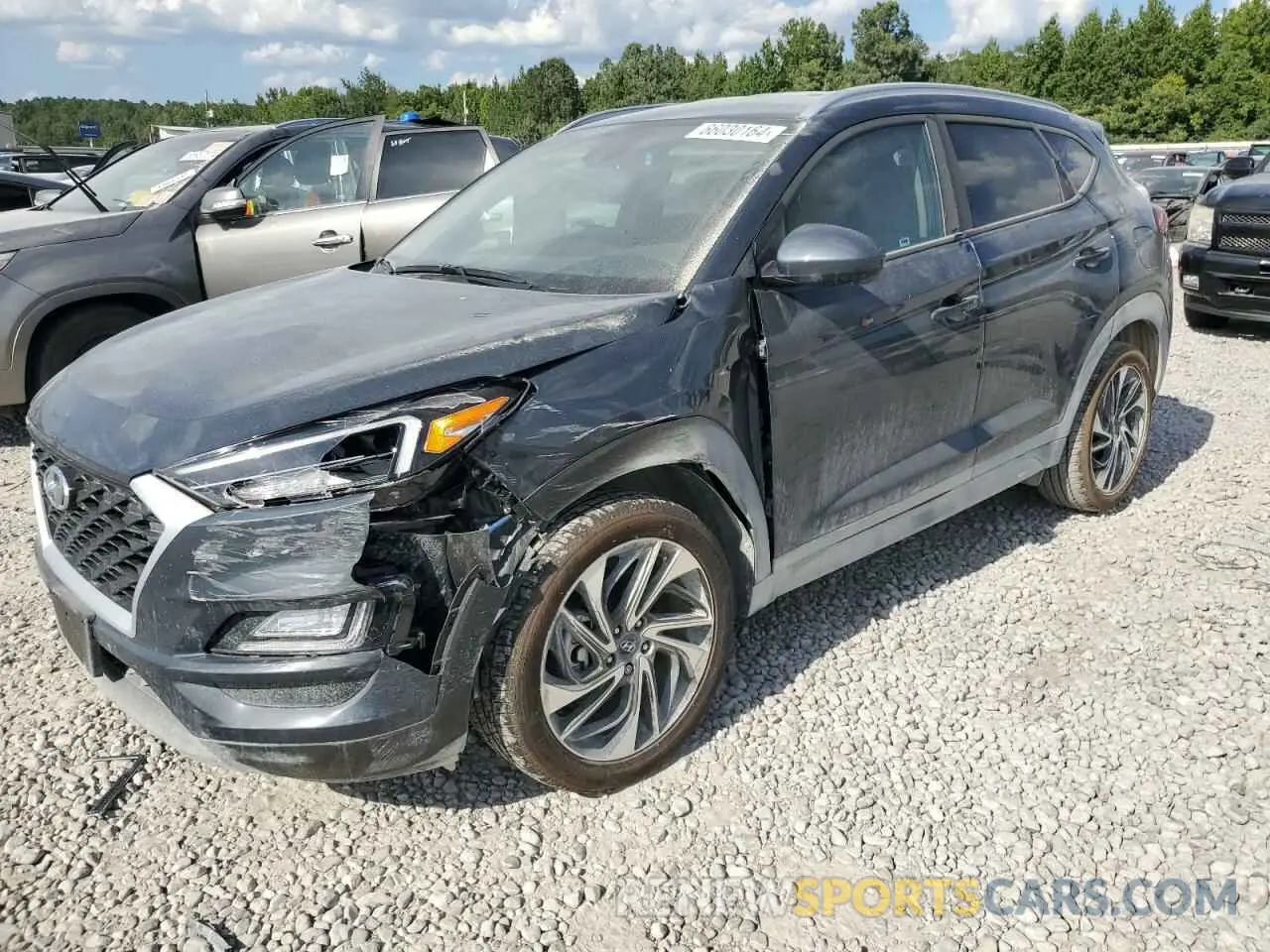 1 Photograph of a damaged car KM8J33ALXLU175757 HYUNDAI TUCSON 2020