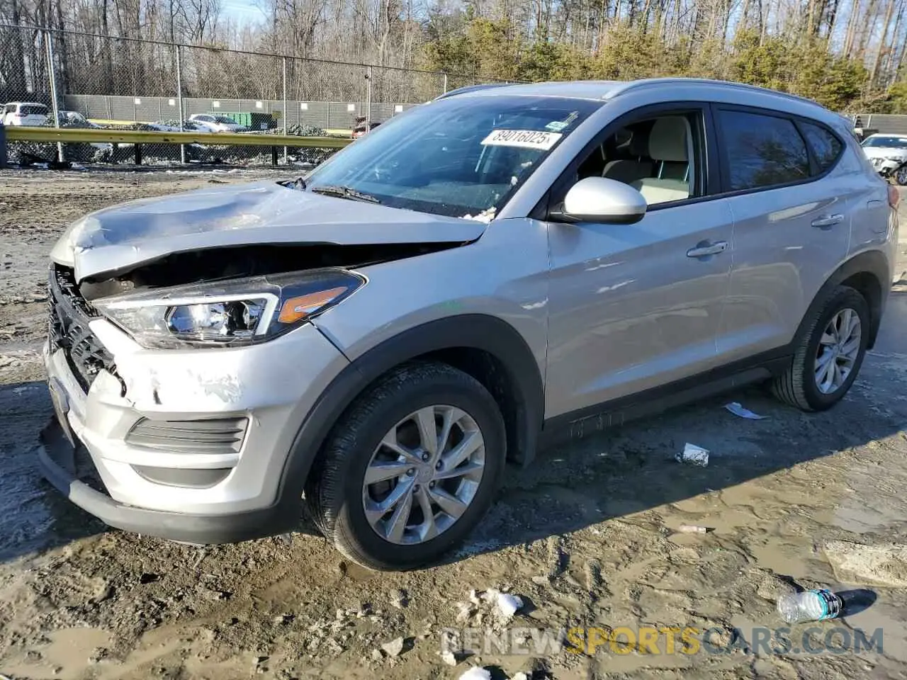 1 Photograph of a damaged car KM8J3CA40LU136605 HYUNDAI TUCSON 2020