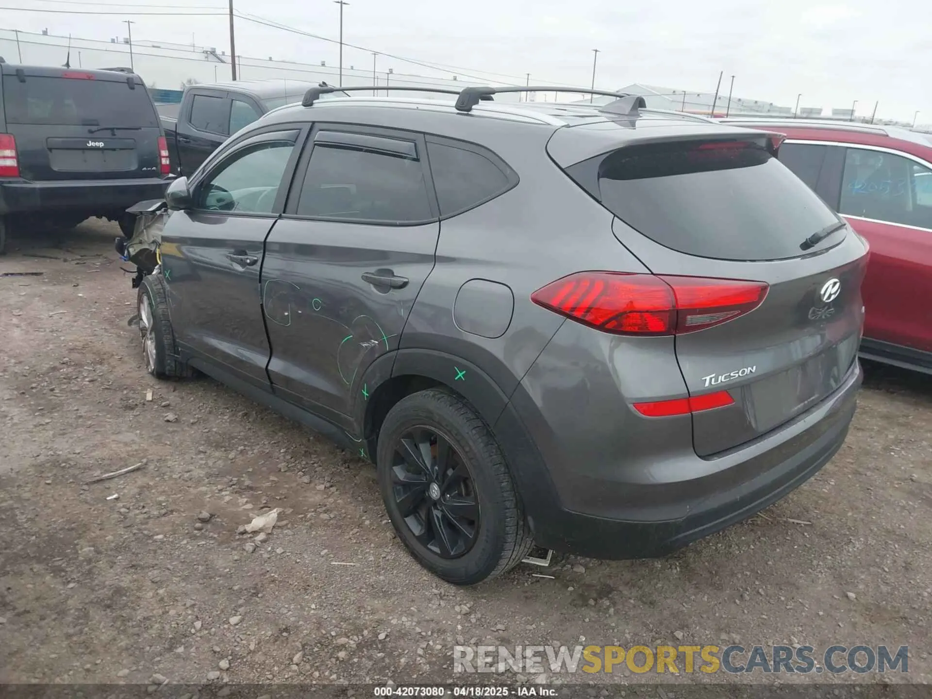 3 Photograph of a damaged car KM8J3CA42LU093305 HYUNDAI TUCSON 2020