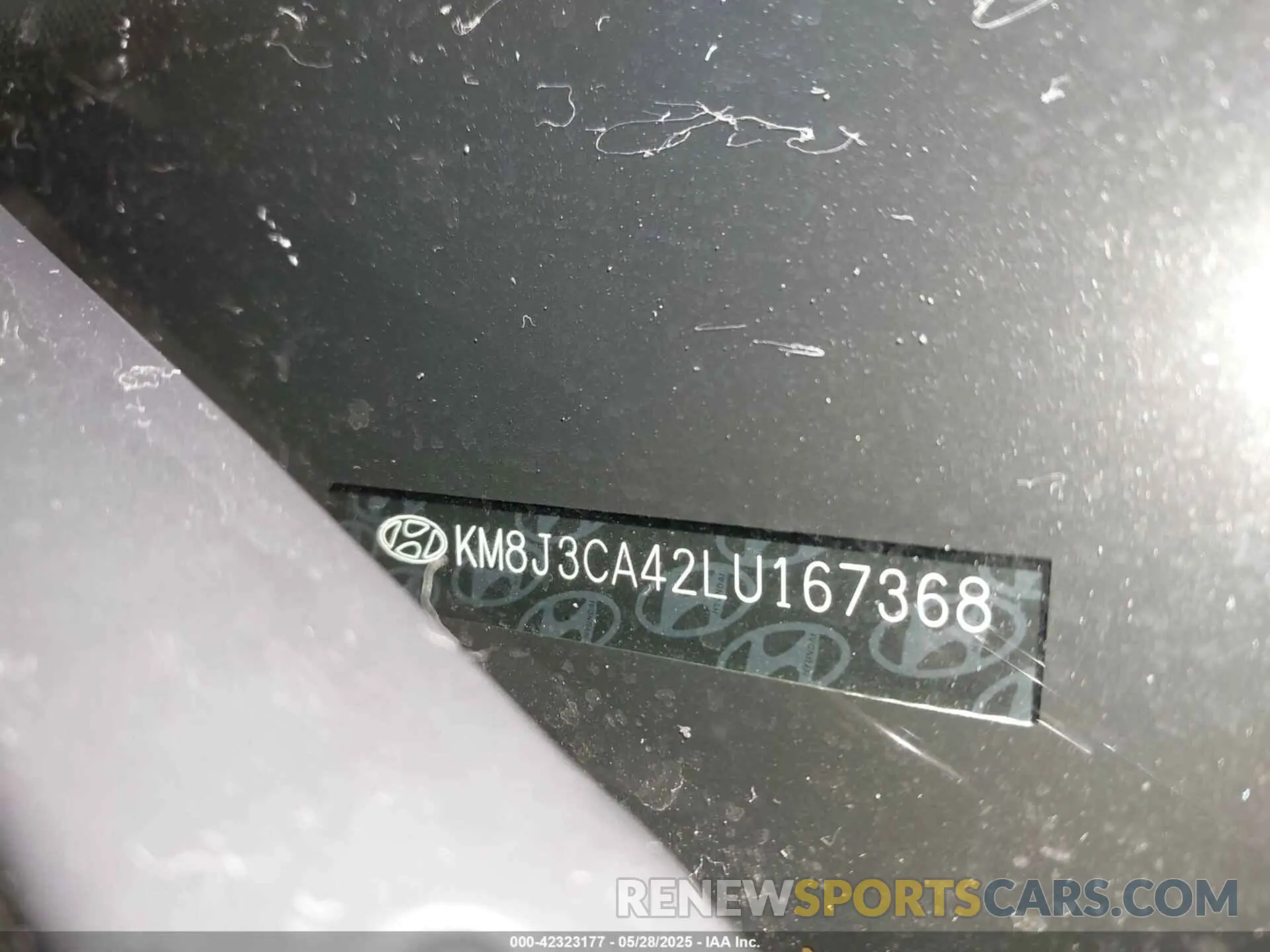 9 Photograph of a damaged car KM8J3CA42LU167368 HYUNDAI TUCSON 2020