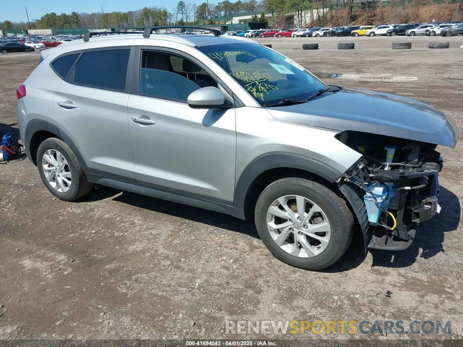 1 Photograph of a damaged car KM8J3CA43LU136582 HYUNDAI TUCSON 2020