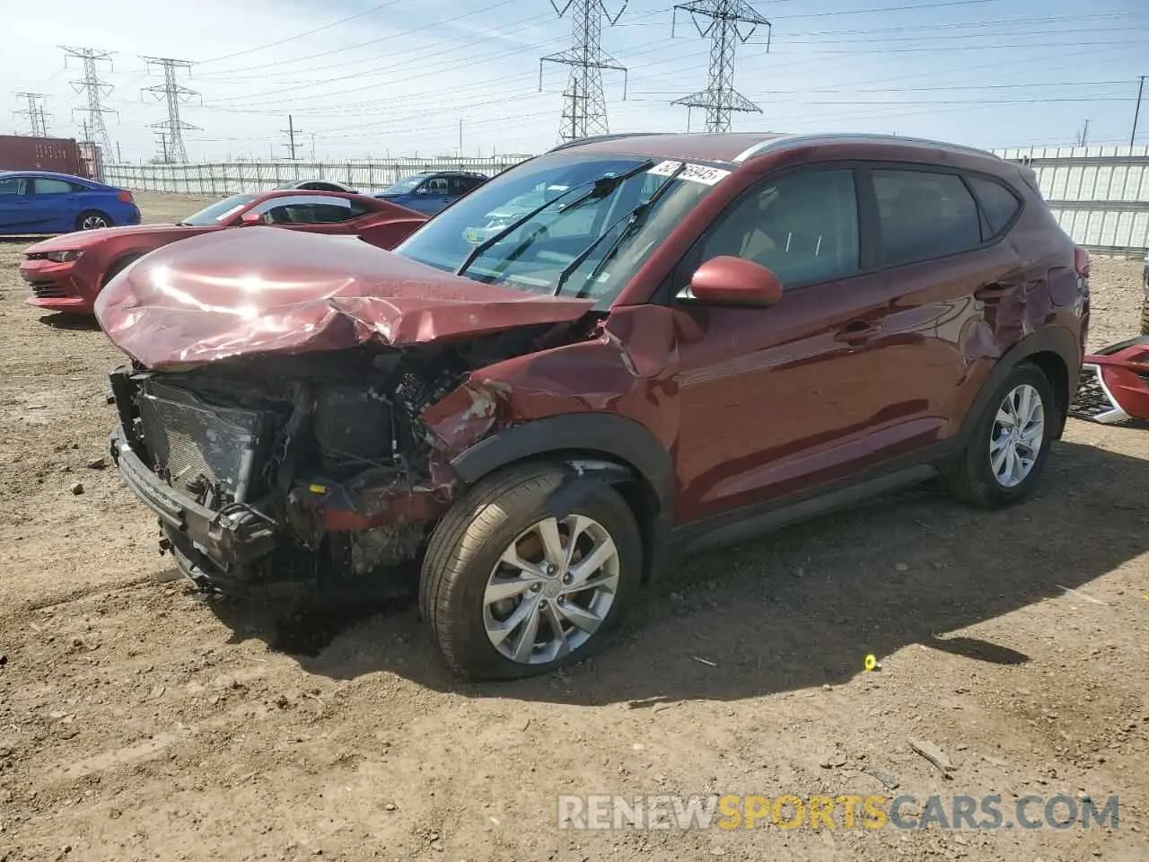 1 Photograph of a damaged car KM8J3CA47LU206472 HYUNDAI TUCSON 2020
