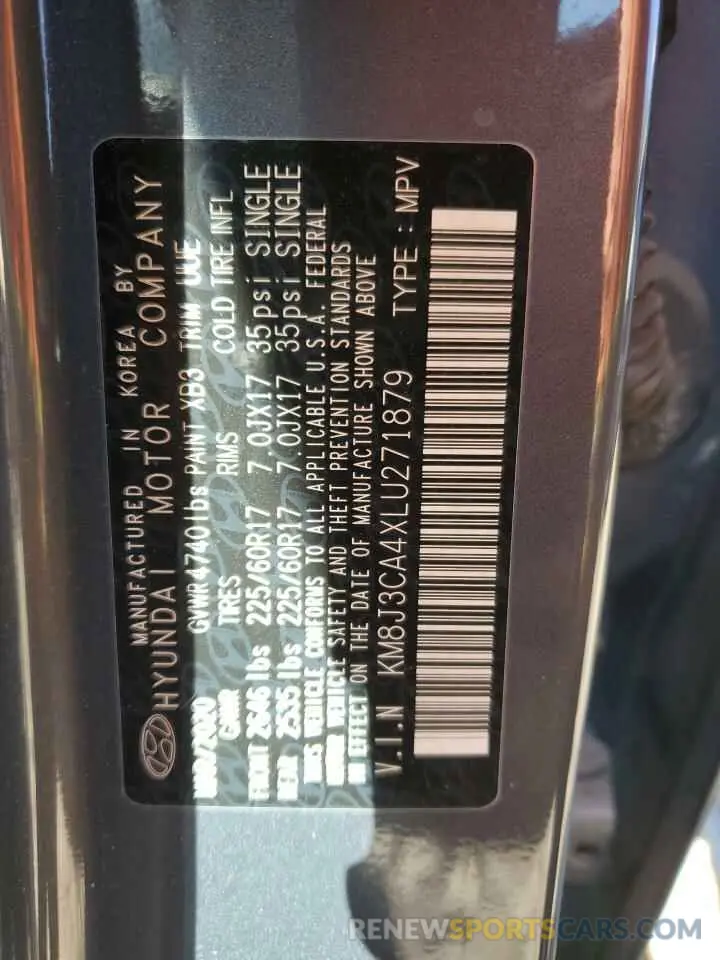 15 Photograph of a damaged car KM8J3CA4XLU271879 HYUNDAI TUCSON 2020