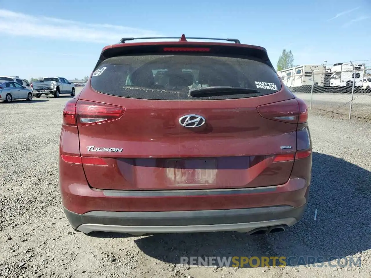 6 Photograph of a damaged car KM8J3CAL1LU251494 HYUNDAI TUCSON 2020