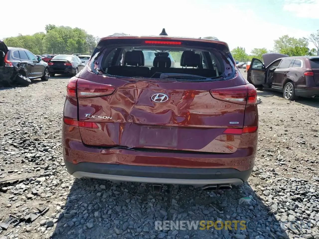 6 Photograph of a damaged car KM8J3CAL2LU245378 HYUNDAI TUCSON 2020