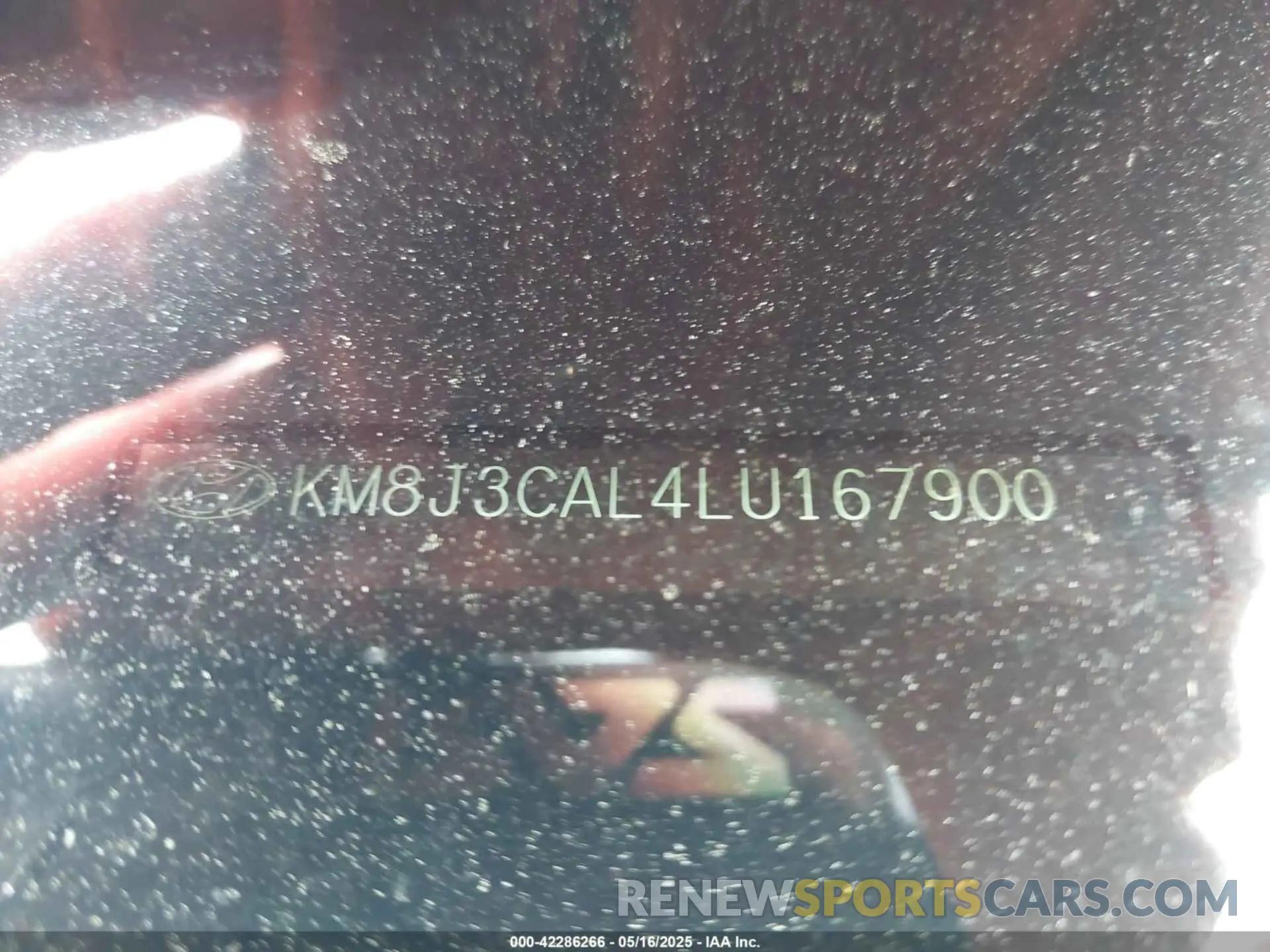 17 Photograph of a damaged car KM8J3CAL4LU167900 HYUNDAI TUCSON 2020