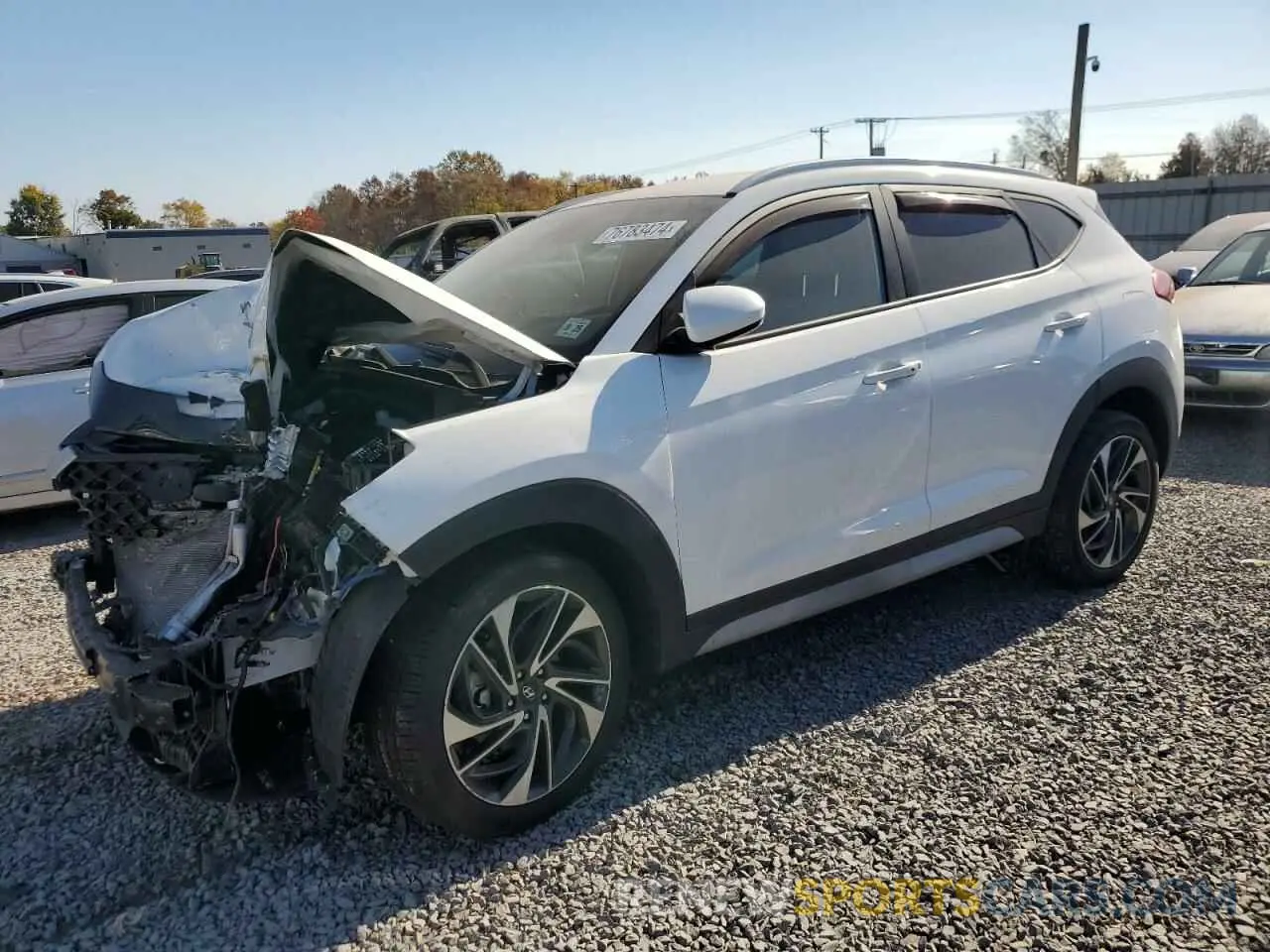 1 Photograph of a damaged car KM8J3CAL8LU241299 HYUNDAI TUCSON 2020