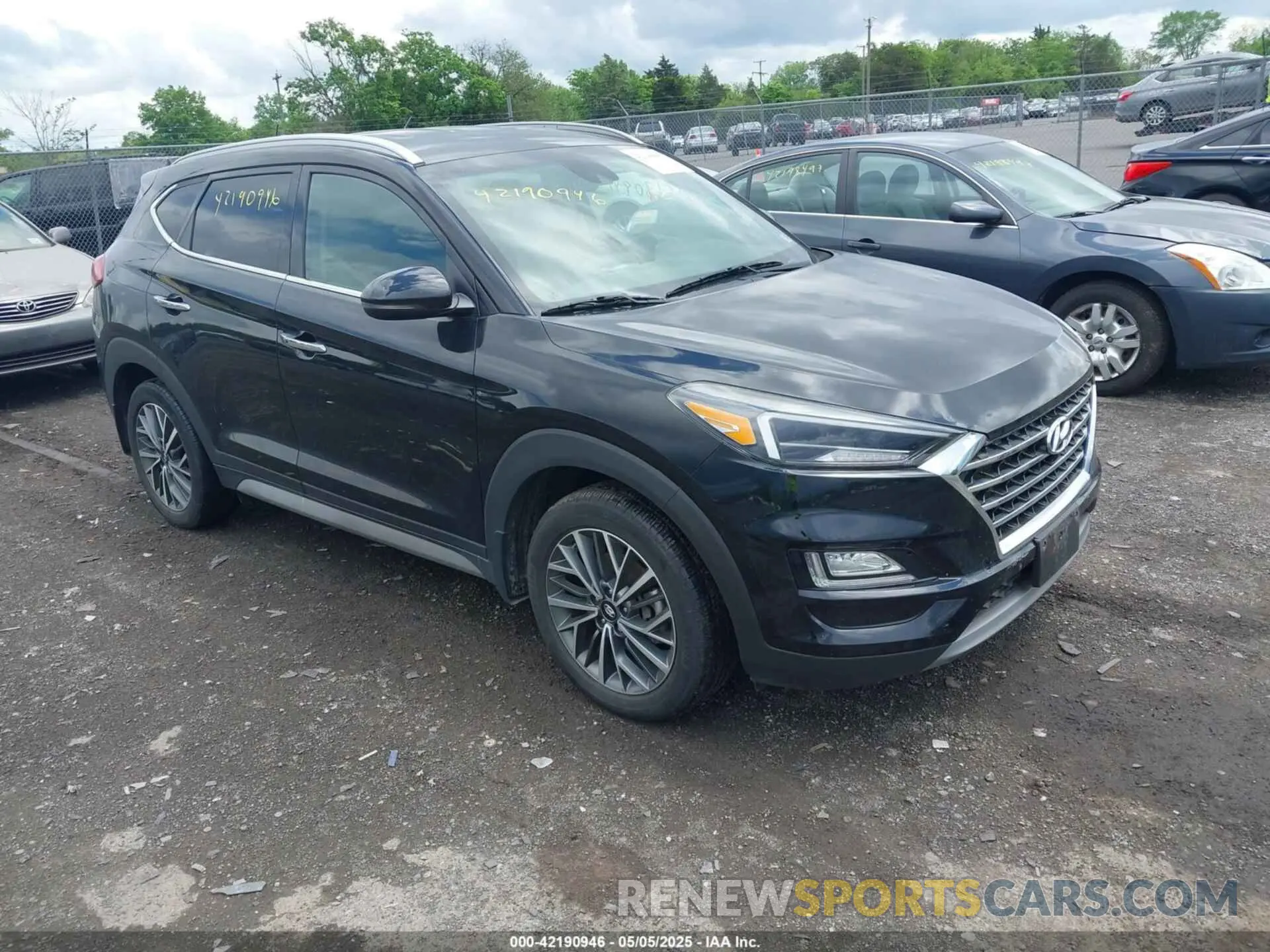 1 Photograph of a damaged car KM8J3CAL9LU231915 HYUNDAI TUCSON 2020