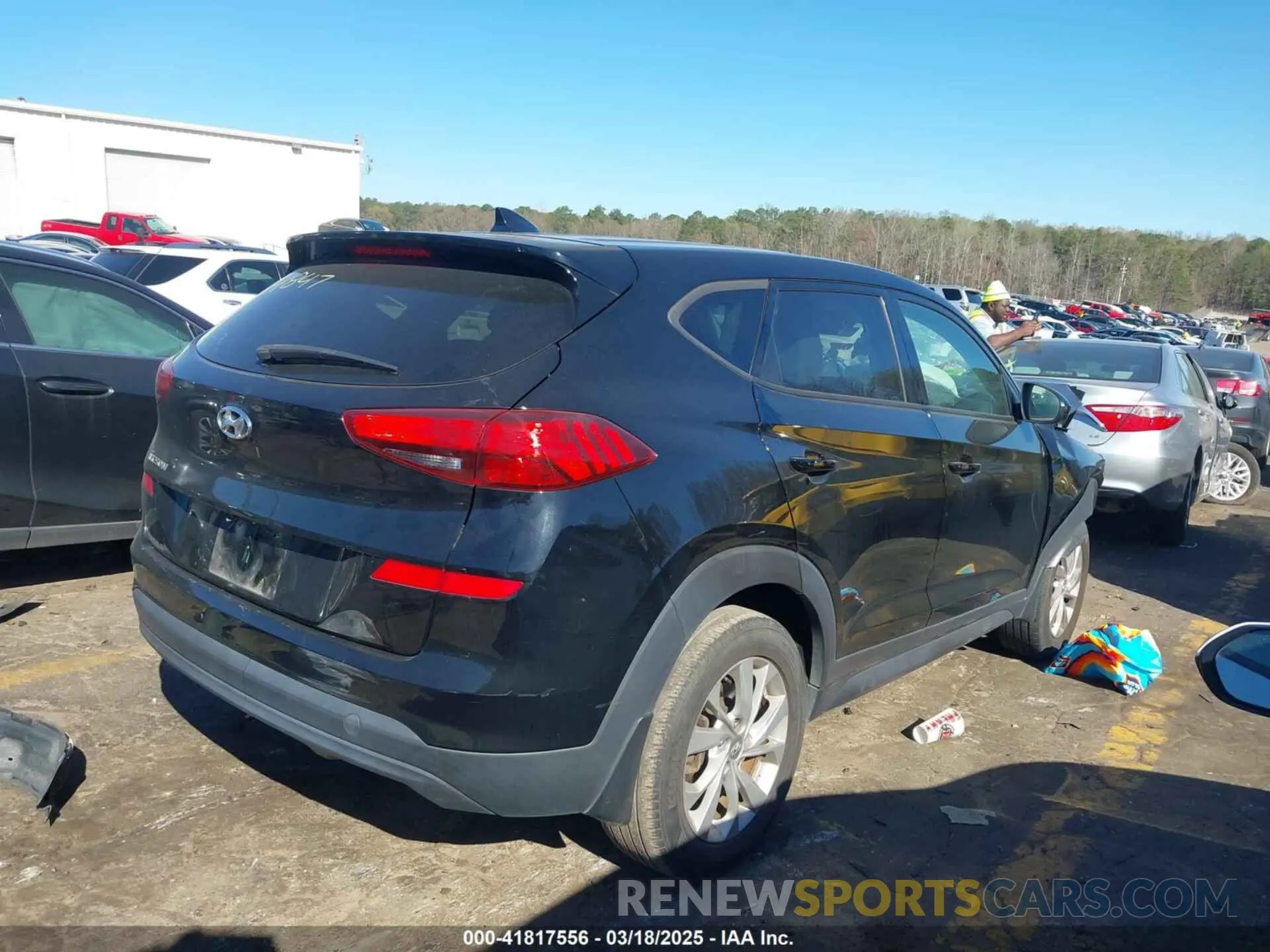 4 Photograph of a damaged car KM8J23A40MU334847 HYUNDAI TUCSON 2021