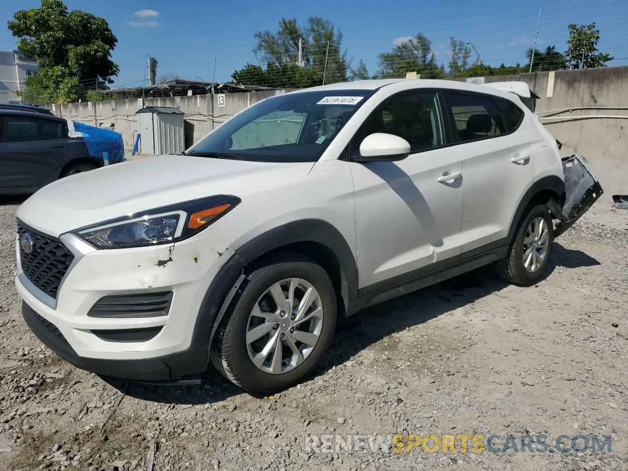 1 Photograph of a damaged car KM8J23A41MU286145 HYUNDAI TUCSON 2021