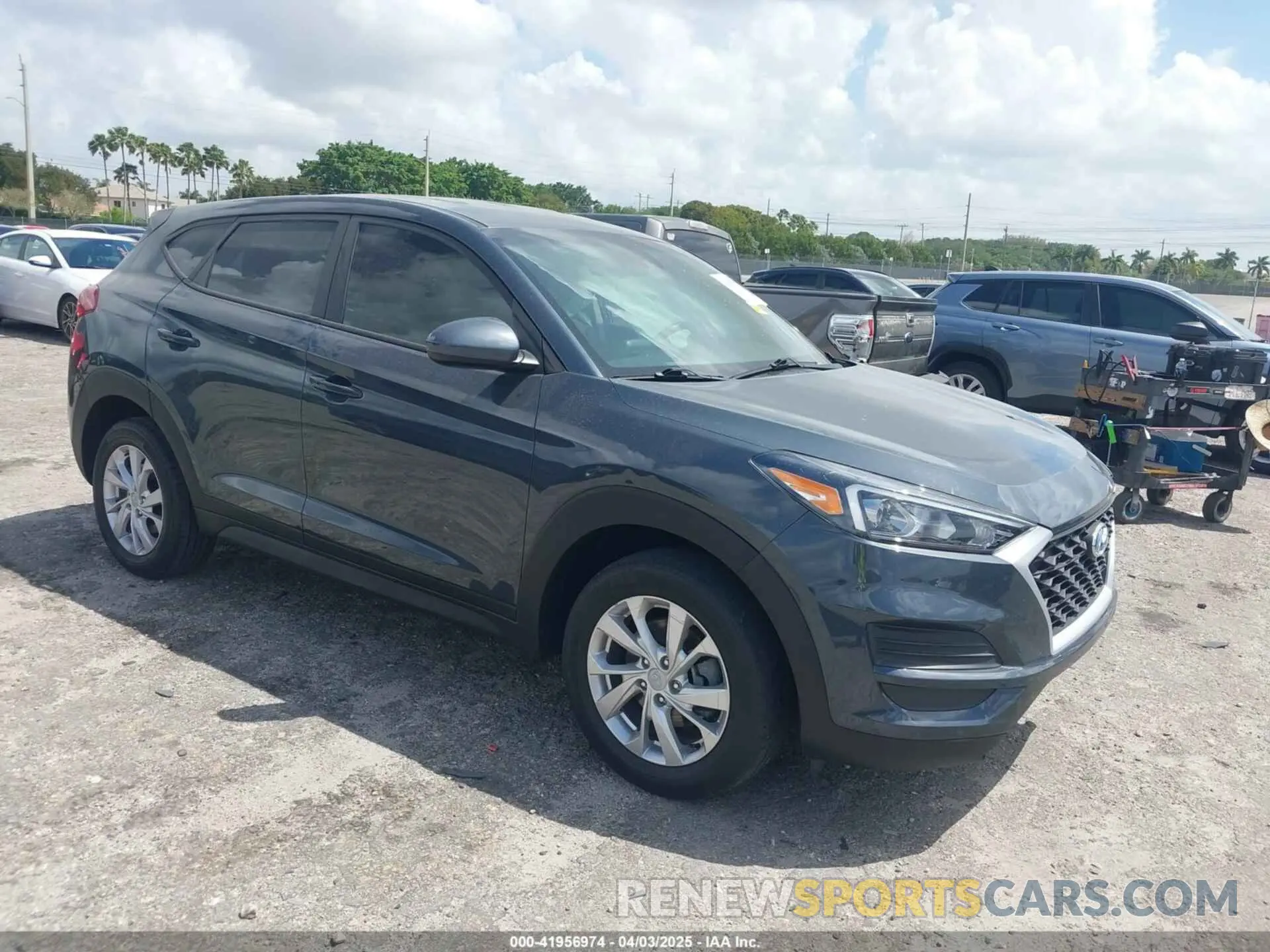 1 Photograph of a damaged car KM8J23A41MU291085 HYUNDAI TUCSON 2021