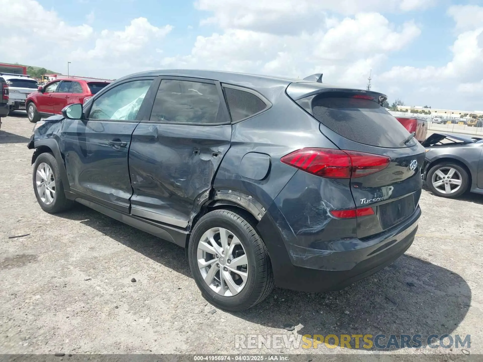3 Photograph of a damaged car KM8J23A41MU291085 HYUNDAI TUCSON 2021