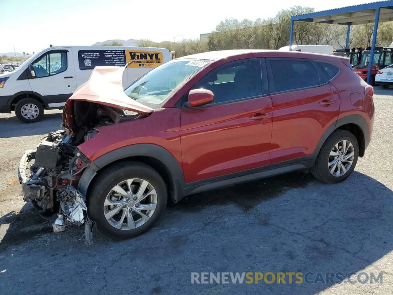 1 Photograph of a damaged car KM8J23A41MU342276 HYUNDAI TUCSON 2021