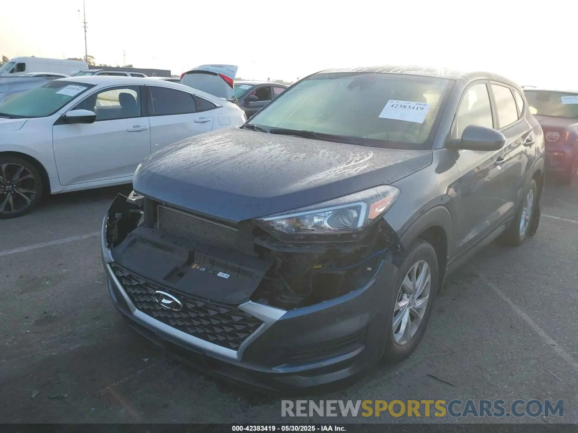 2 Photograph of a damaged car KM8J23A42MU295632 HYUNDAI TUCSON 2021