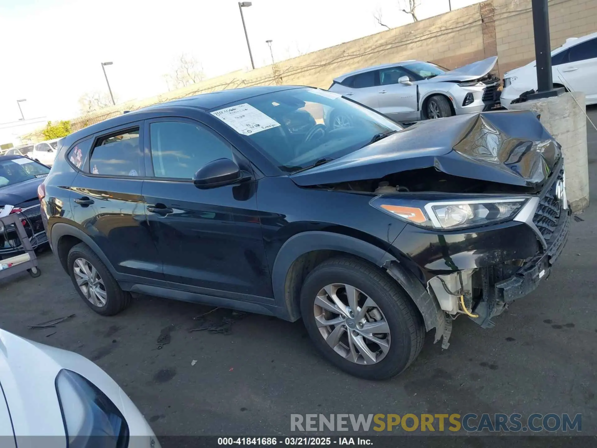 14 Photograph of a damaged car KM8J23A43MU384254 HYUNDAI TUCSON 2021