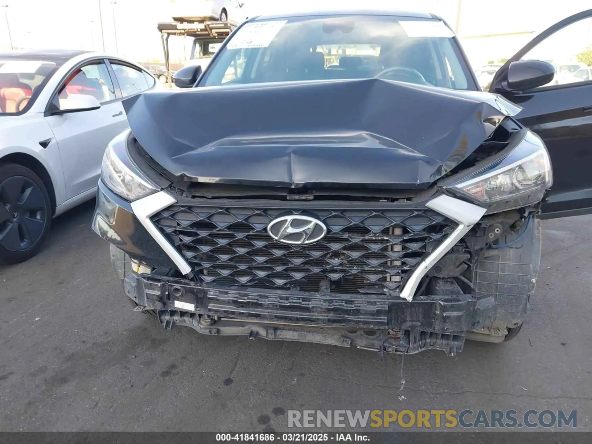 6 Photograph of a damaged car KM8J23A43MU384254 HYUNDAI TUCSON 2021
