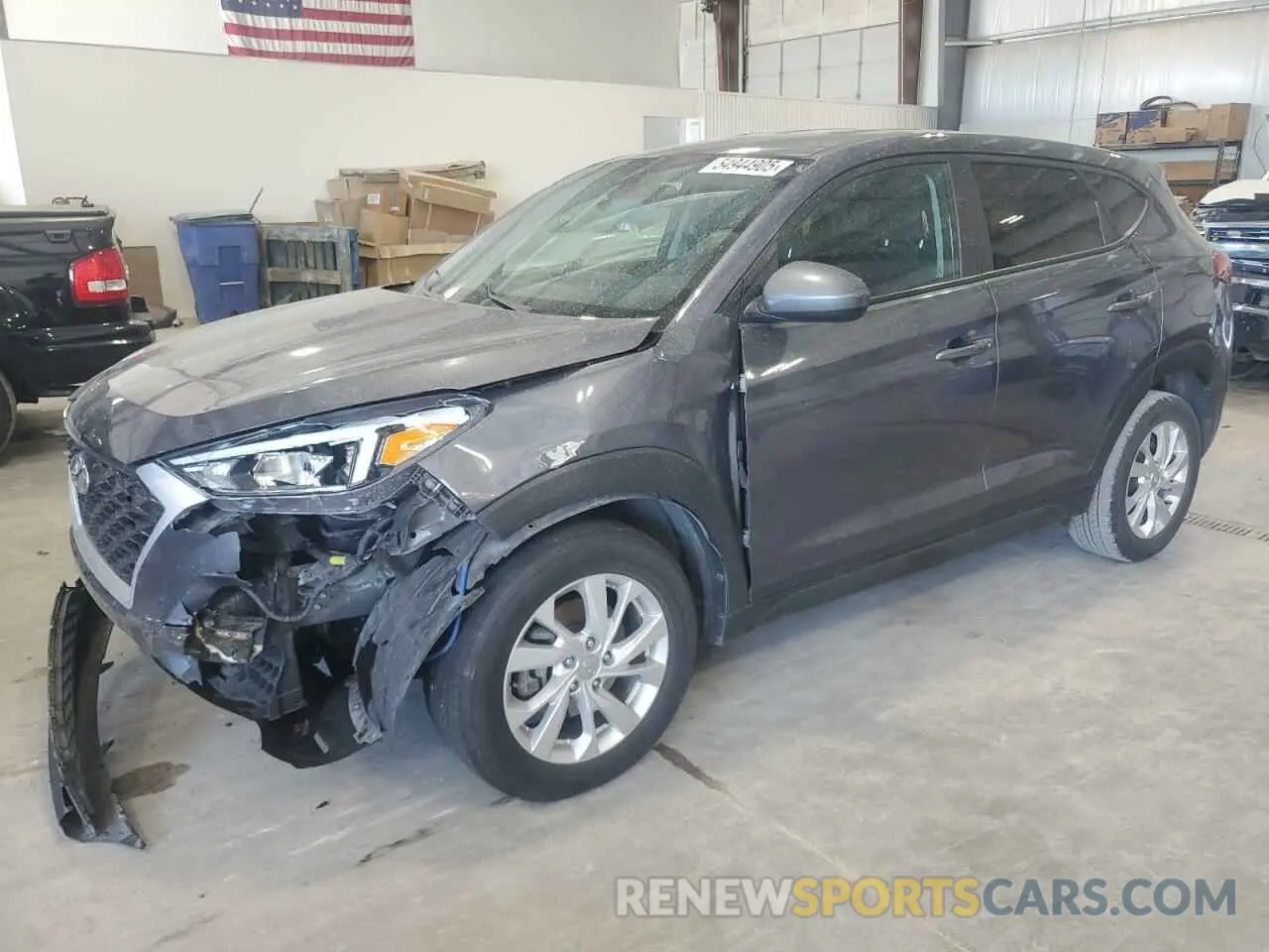 1 Photograph of a damaged car KM8J23A43MU405006 HYUNDAI TUCSON 2021