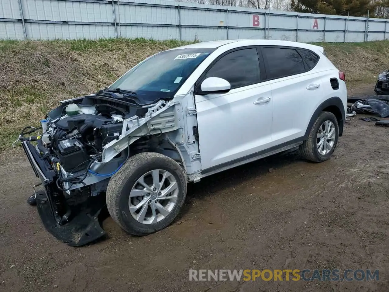 1 Photograph of a damaged car KM8J23A44MU290139 HYUNDAI TUCSON 2021