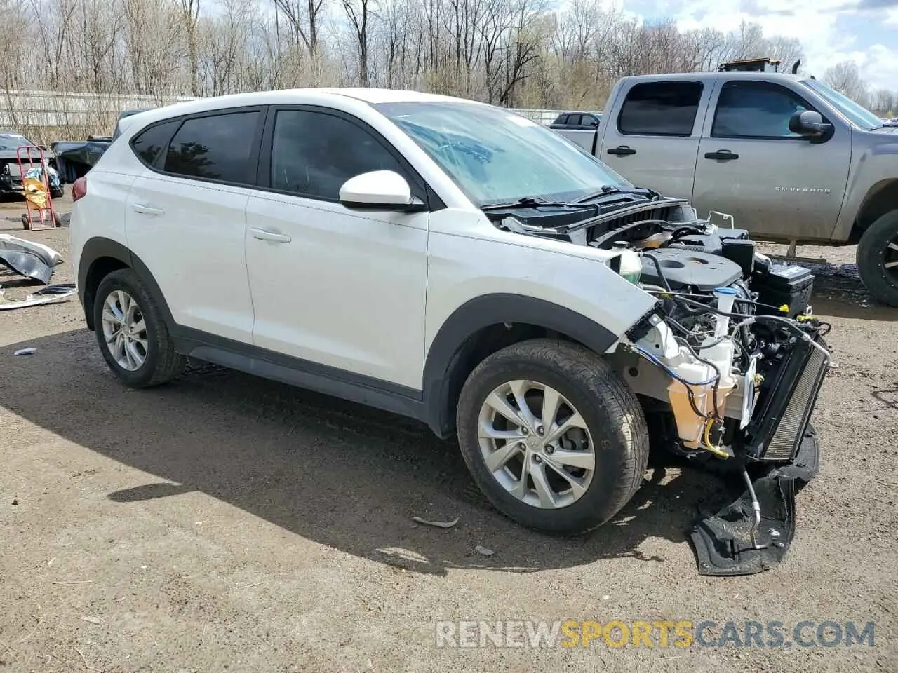 4 Photograph of a damaged car KM8J23A44MU290139 HYUNDAI TUCSON 2021