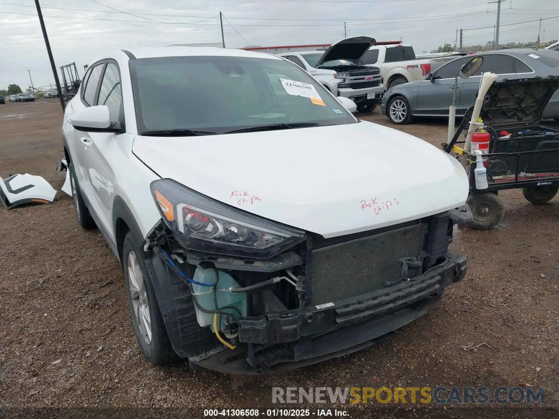 1 Photograph of a damaged car KM8J23A45MU292305 HYUNDAI TUCSON 2021