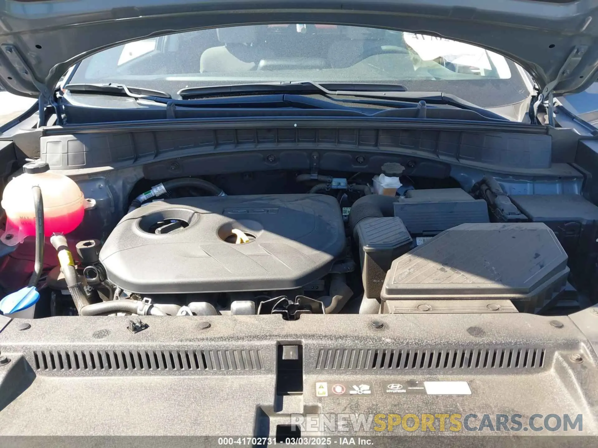 10 Photograph of a damaged car KM8J23A45MU355712 HYUNDAI TUCSON 2021