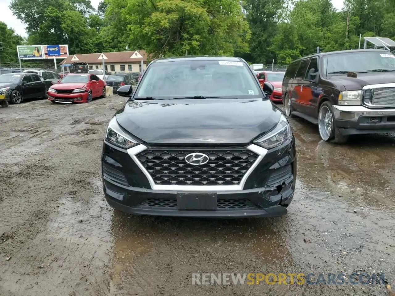 5 Photograph of a damaged car KM8J23A45MU389200 HYUNDAI TUCSON 2021