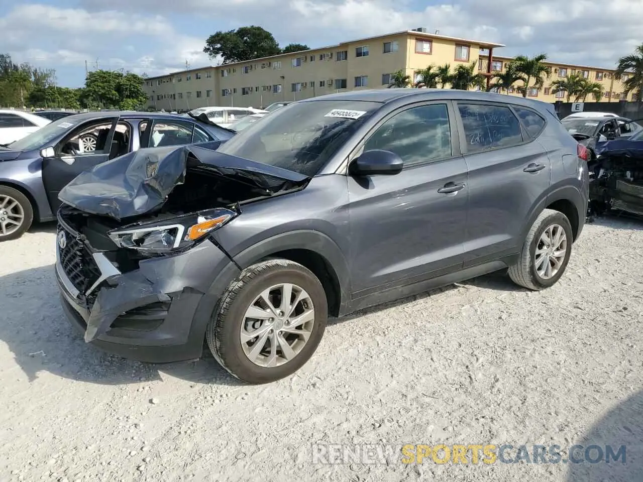 1 Photograph of a damaged car KM8J23A46MU291356 HYUNDAI TUCSON 2021