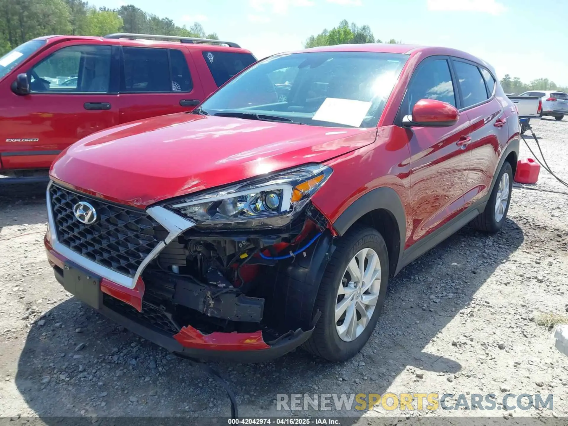 2 Photograph of a damaged car KM8J23A47MU379915 HYUNDAI TUCSON 2021