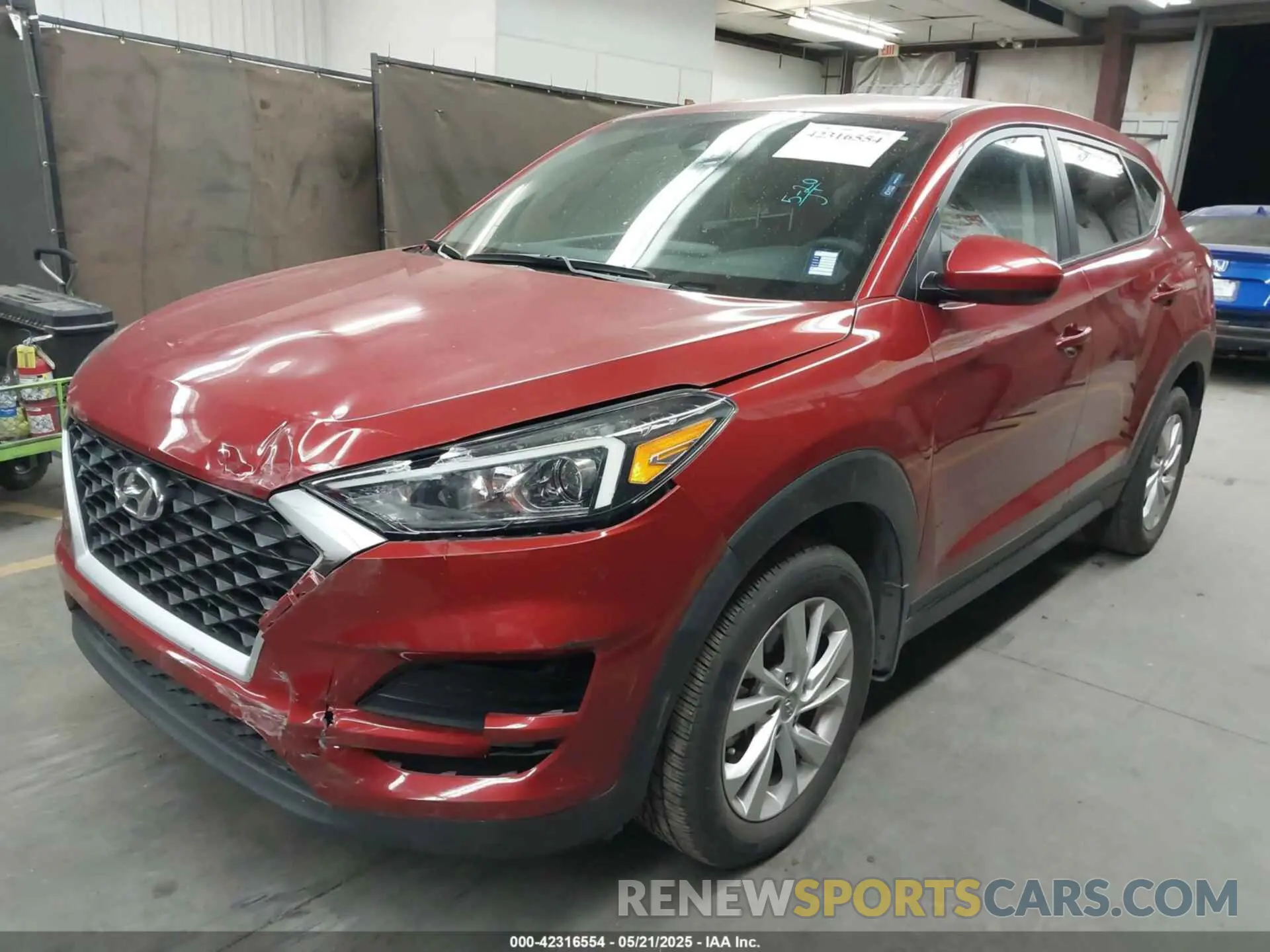 2 Photograph of a damaged car KM8J23A48MU364727 HYUNDAI TUCSON 2021