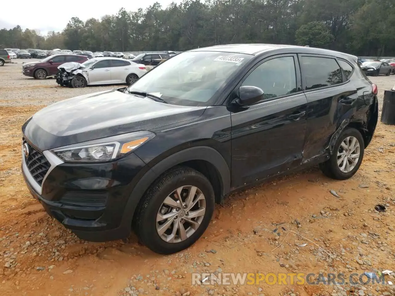1 Photograph of a damaged car KM8J23A49MU290332 HYUNDAI TUCSON 2021