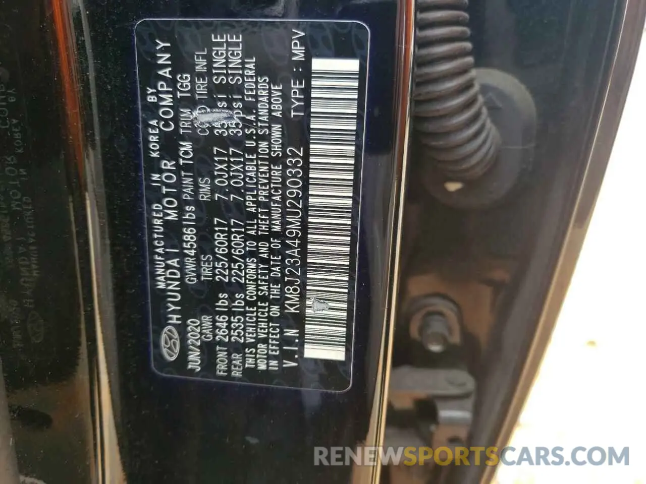 16 Photograph of a damaged car KM8J23A49MU290332 HYUNDAI TUCSON 2021
